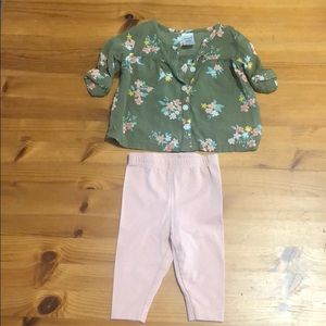 Button down shirt and pants